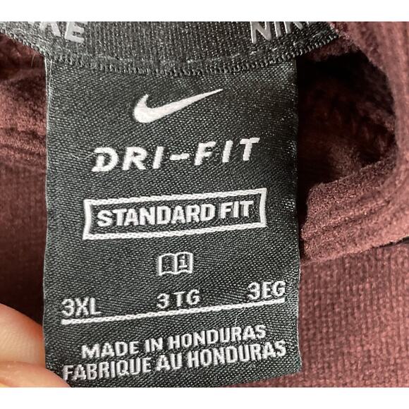 Nike Training Therma Mens 3XL Burgundy Pullover Sweatshirt Hoodie - Picture 6 of 11